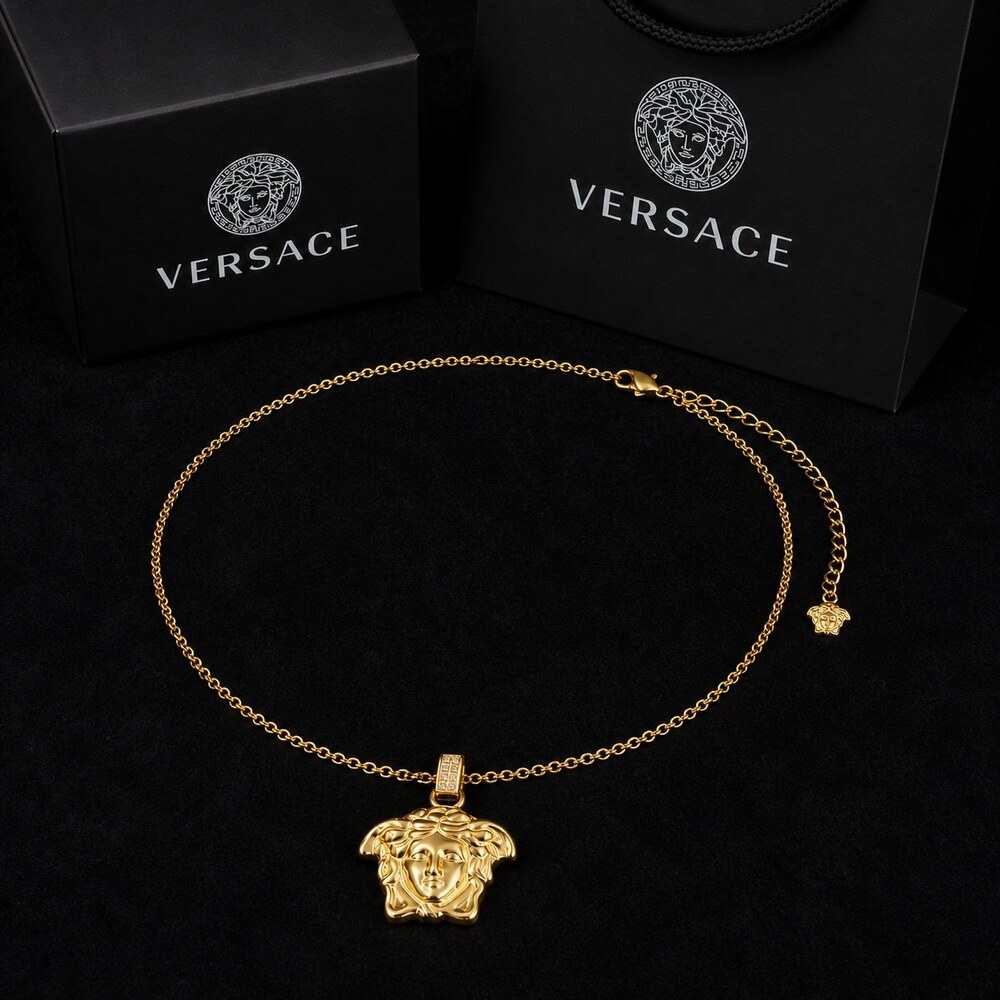 Versace Bold Statement Necklace Style 3 | New with Box - Picture 2 of 9